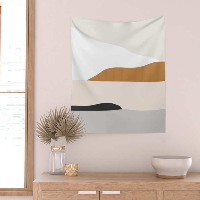 Minimal Art Landscape 2 Wall Tapestry Gallery Image 2