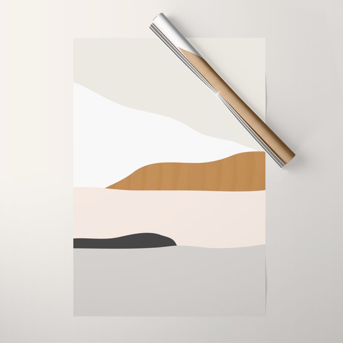 Minimal Art Landscape 2 Wrapping Paper Gallery Image 1