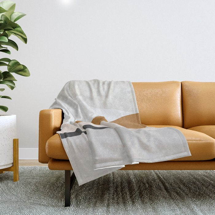 Minimal Art Landscape 2 Throw Blanket Gallery Image 1