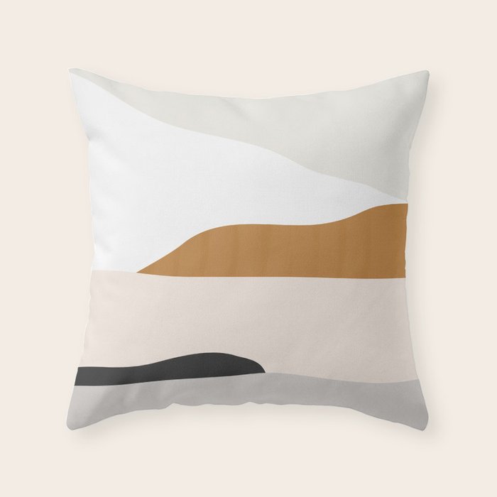 Minimal Art Landscape 2 Throw Pillow Gallery Image 1