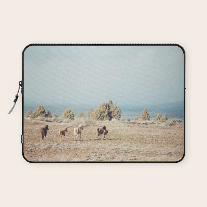 Oregon Wilderness Horses Laptop Sleeve Gallery Image 1
