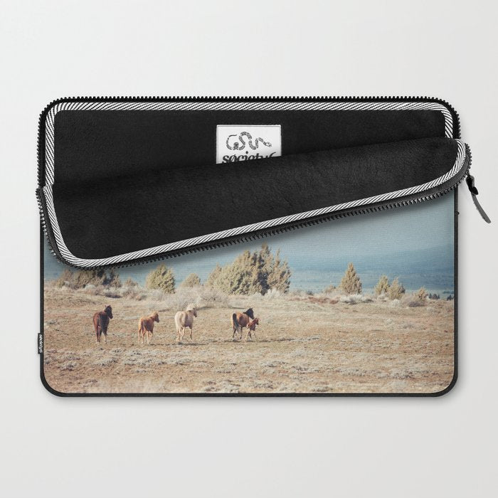 Oregon Wilderness Horses Laptop Sleeve Gallery Image 2