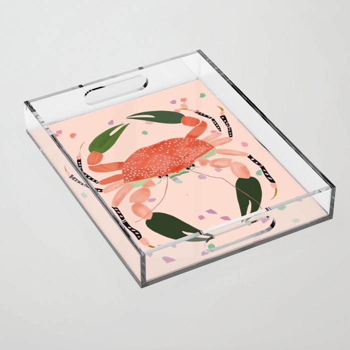 Crab Fiesta Acrylic Tray Gallery Image 1
