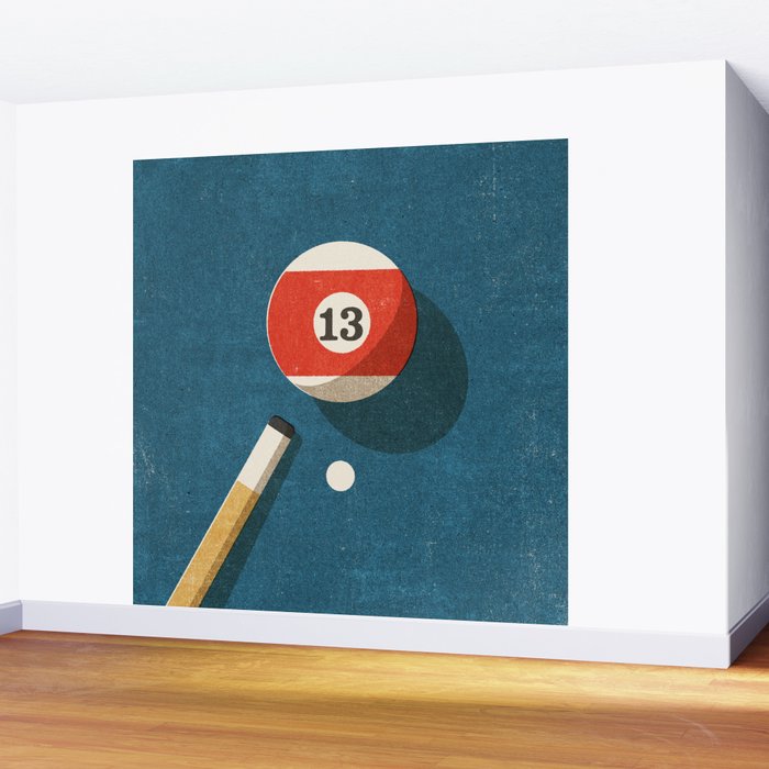 BILLIARDS / Ball 13 Wall Mural Gallery Image 2