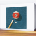 BILLIARDS / Ball 13 Wall Mural Gallery Image 2