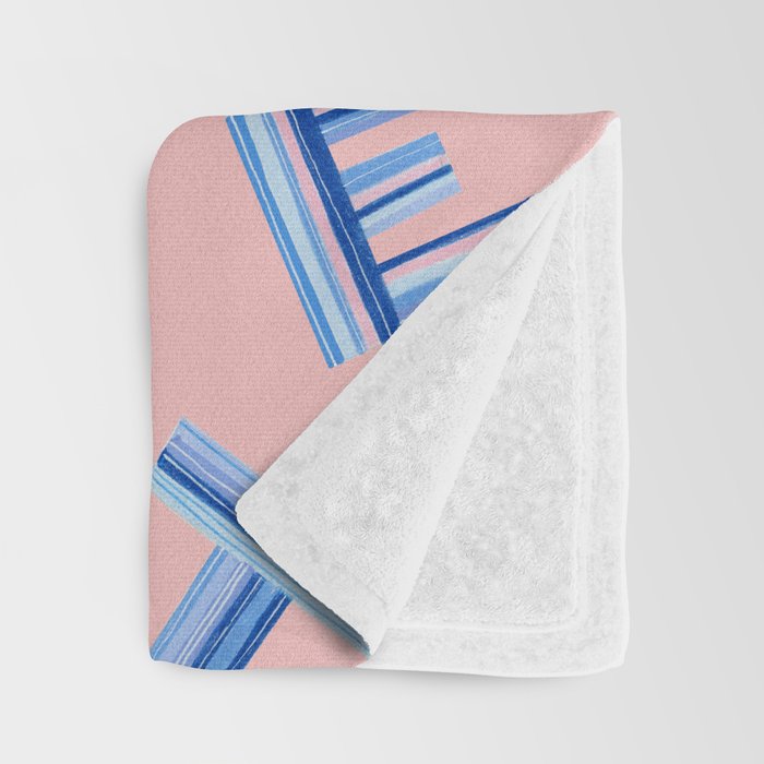 Cast Your Vote | Hand-Lettered Pattern in Peach Throw Blanket Gallery Image 3