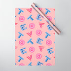 Cast Your Vote | Hand-Lettered Pattern in Peach Wrapping Paper Gallery Image 1