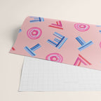 Cast Your Vote | Hand-Lettered Pattern in Peach Wrapping Paper Gallery Image 2