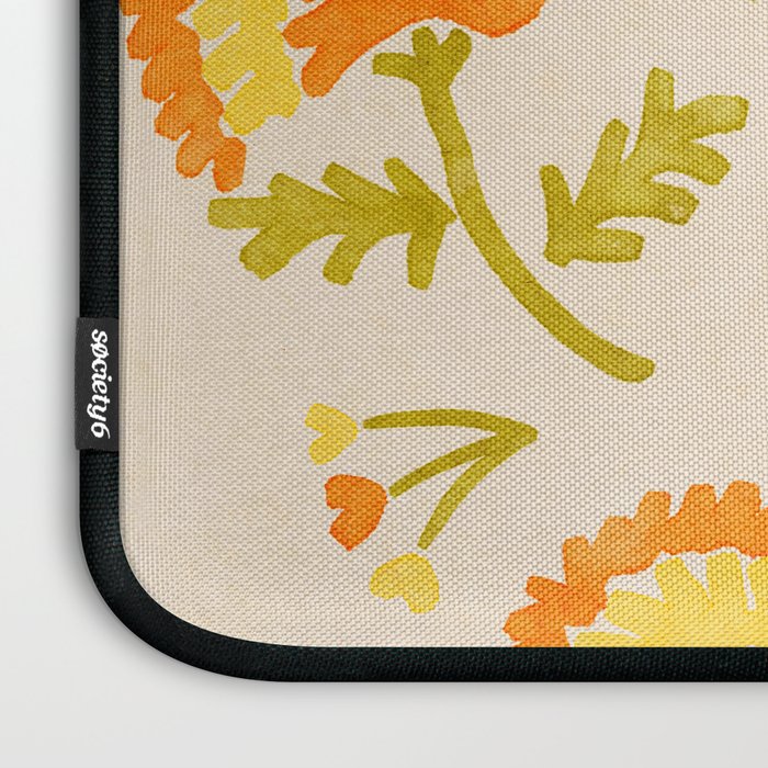 Marigold print- Mexico City Flower Market  Laptop Sleeve Gallery Image 3
