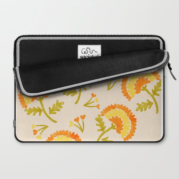 Marigold print- Mexico City Flower Market  Laptop Sleeve Gallery Image 2