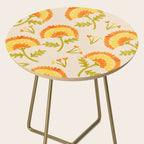 Marigold print- Mexico City Flower Market  Side Table Gallery Image 2