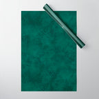 Emerald Scraped Texture Wrapping Paper Gallery Image 1