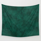 Emerald Scraped Texture Wall Tapestry Gallery Image 4