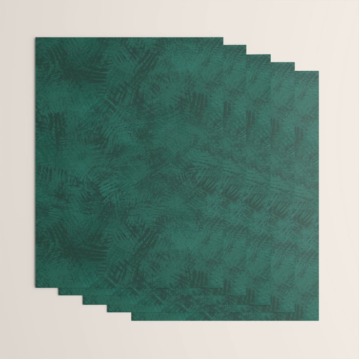Emerald Scraped Texture Wrapping Paper Gallery Image 3