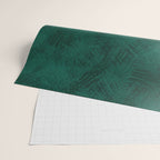 Emerald Scraped Texture Wrapping Paper Gallery Image 2
