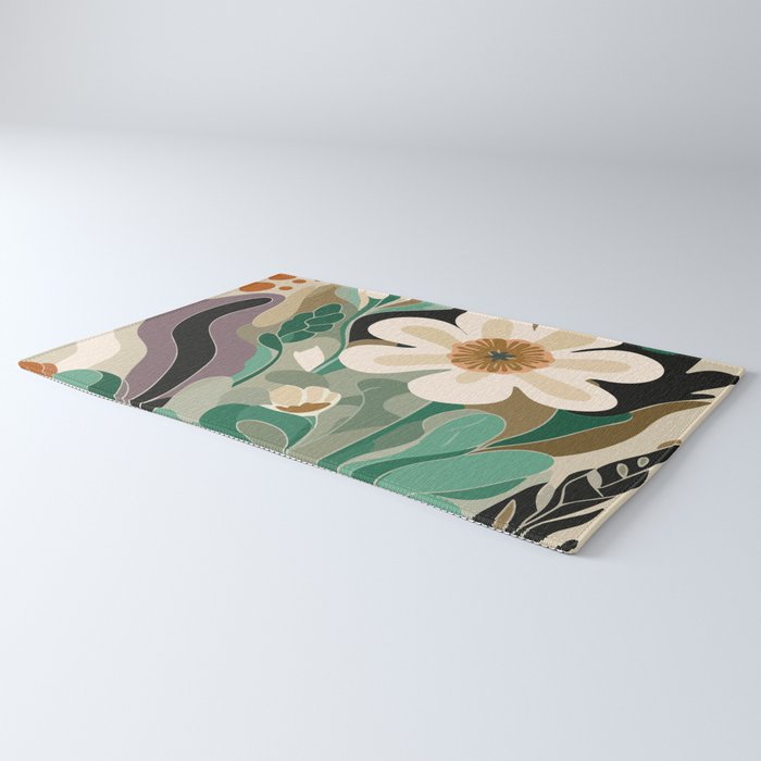 Seattle Flower Market Print Rug Gallery Image 3