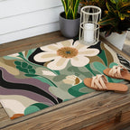Seattle Flower Market Print Outdoor Rug Gallery Image 2