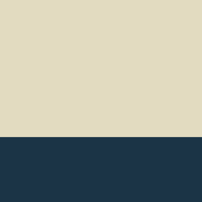 Minimalist Color Block Solid in Cream Beige and Navy Blue Coffee Mug Gallery Image 2