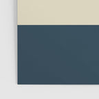 Minimalist Color Block Solid in Cream Beige and Navy Blue Poster Gallery Image 3