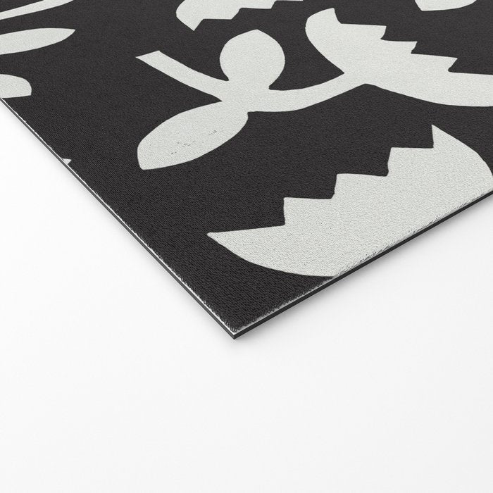 Linocut Tulip Pattern #4 Welcome Mat Gallery Image 2