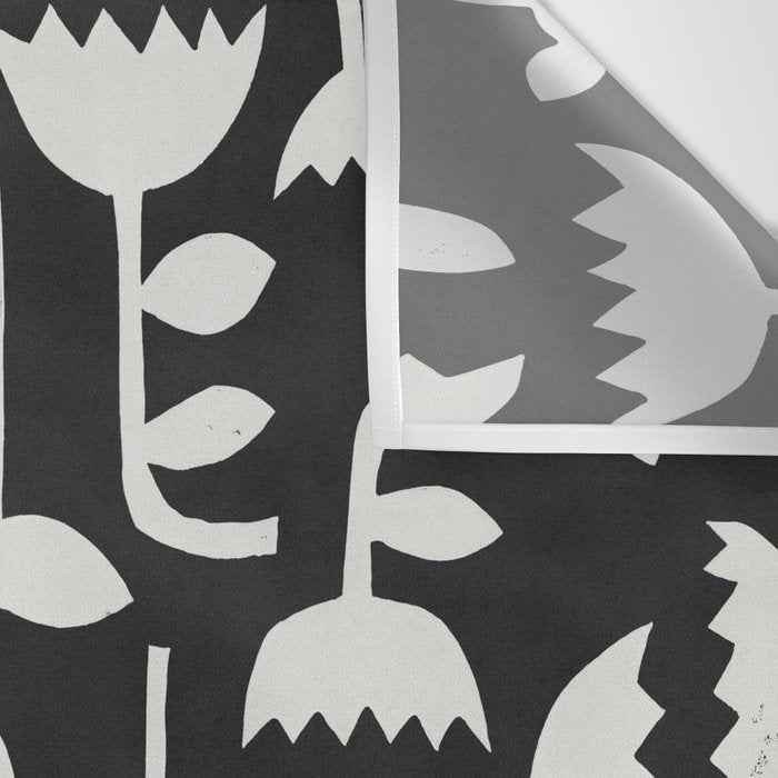 Linocut Tulip Pattern #4 Wall Tapestry Gallery Image 3