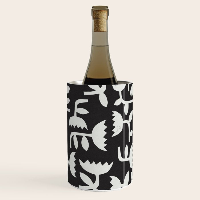 Linocut Tulip Pattern #4 Wine Chiller Gallery Image 2