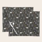 Modern Dark Christmas  Placemat Gallery Image 1