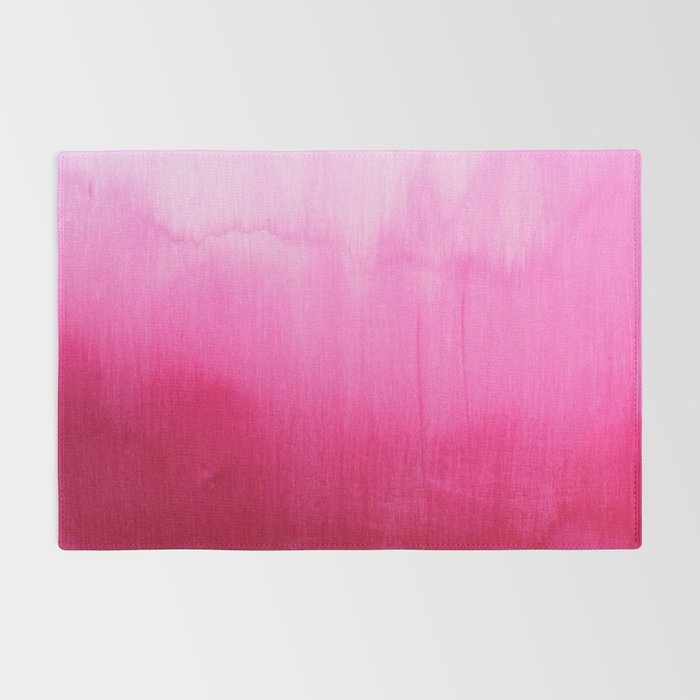 Modern fuchsia watercolor paint brushtrokes Rug Gallery Image 2