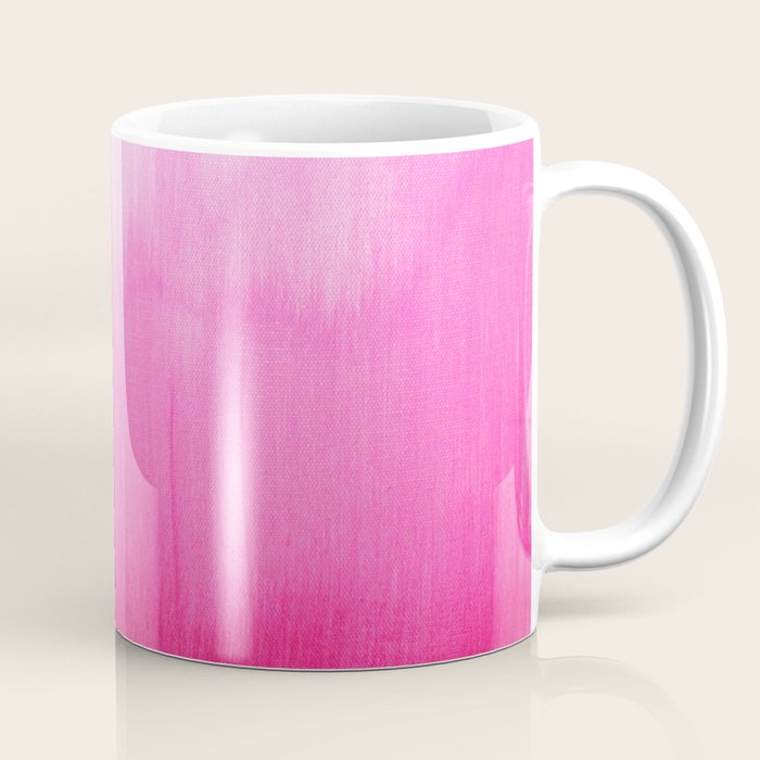 Modern fuchsia watercolor paint brushtrokes Coffee Mug Gallery Image 1