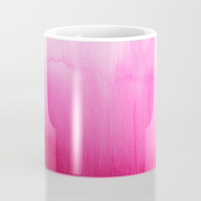 Modern fuchsia watercolor paint brushtrokes Coffee Mug Gallery Image 4