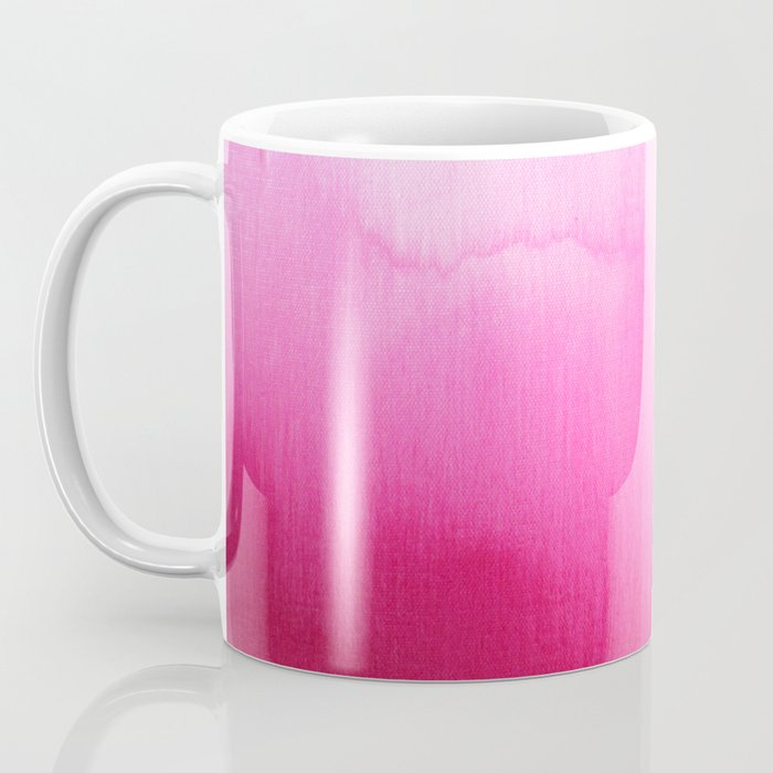 Modern fuchsia watercolor paint brushtrokes Coffee Mug Gallery Image 3