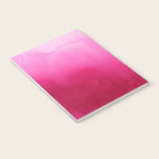 Modern fuchsia watercolor paint brushtrokes Notebook Gallery Image 3