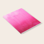 Modern fuchsia watercolor paint brushtrokes Notebook Gallery Image 2