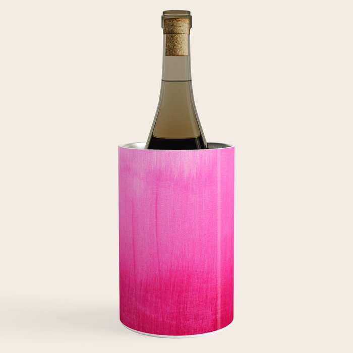 Modern fuchsia watercolor paint brushtrokes Wine Chiller Gallery Image 3