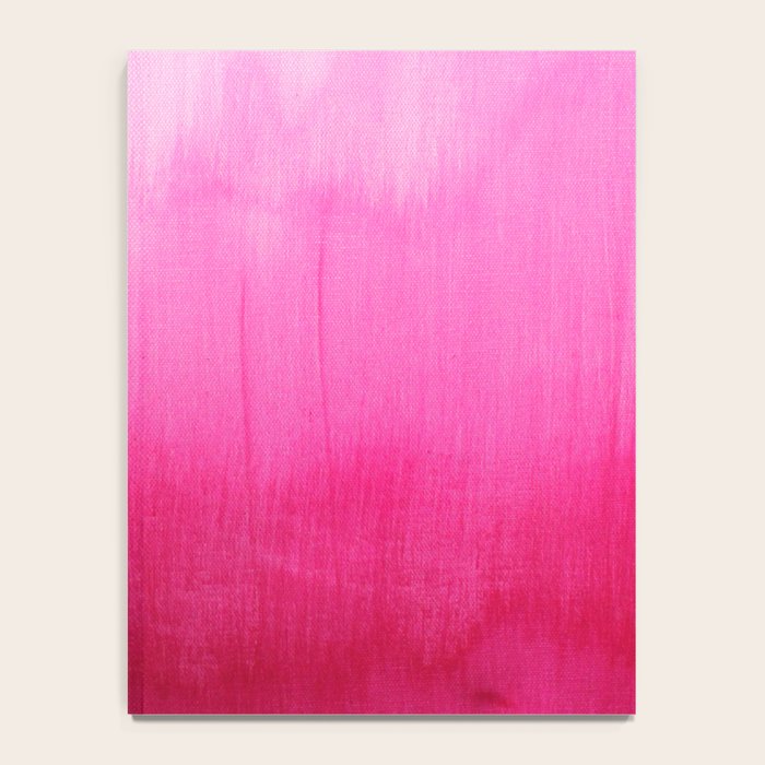 Modern fuchsia watercolor paint brushtrokes Notebook Gallery Image 4