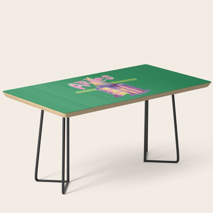 Aries Dessert in Kelly Green & Pink Coffee Table Gallery Image 1
