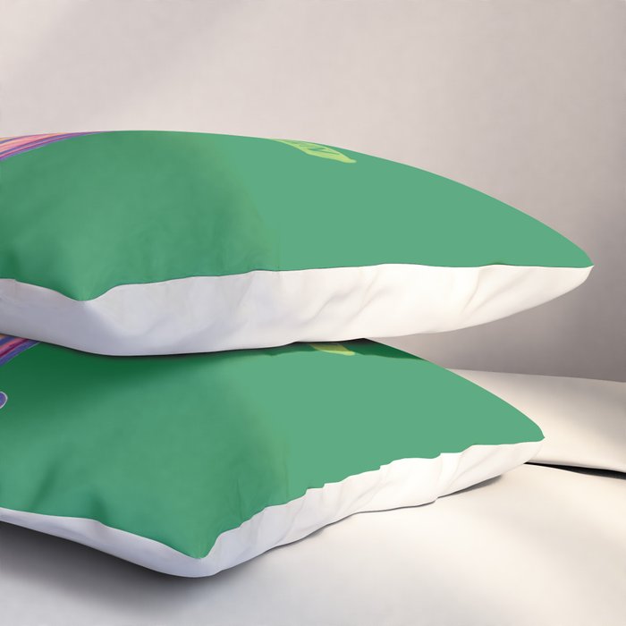 Aries Dessert in Kelly Green & Pink Pillow Sham Gallery Image 3