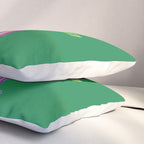Aries Dessert in Kelly Green & Pink Pillow Sham Gallery Image 3