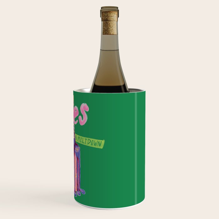 Aries Dessert in Kelly Green & Pink Wine Chiller Gallery Image 3