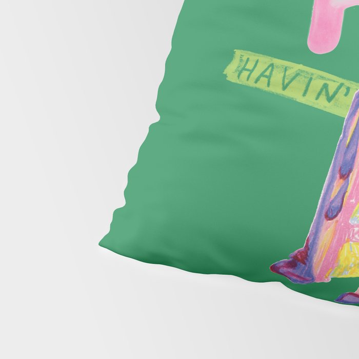 Aries Dessert in Kelly Green & Pink Pillow Sham Gallery Image 4
