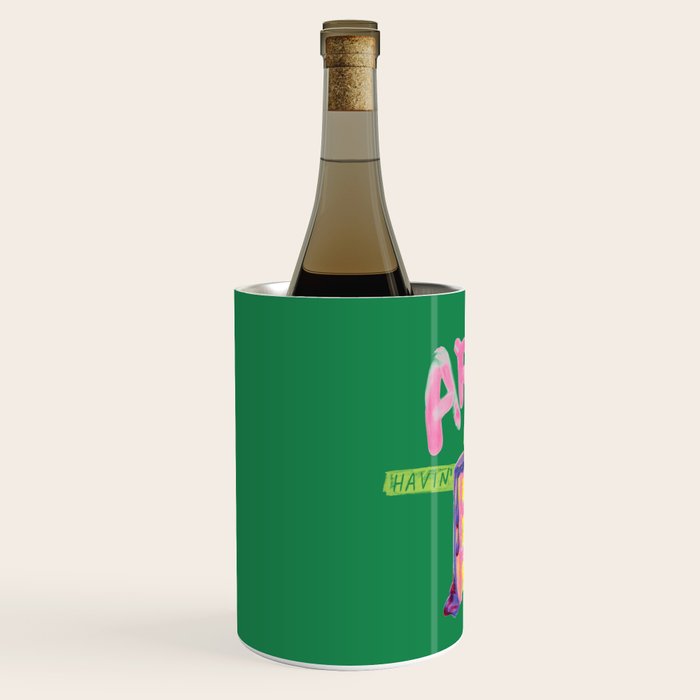 Aries Dessert in Kelly Green & Pink Wine Chiller Gallery Image 2