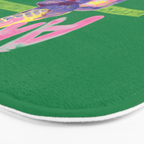 Aries Dessert in Kelly Green & Pink Bath Mat Gallery Image 3