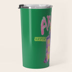 Aries Dessert in Kelly Green & Pink Travel Mug Gallery Image 3