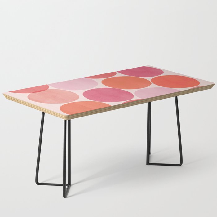 Playful Red and Pink Dots Coffee Table Gallery Image 1