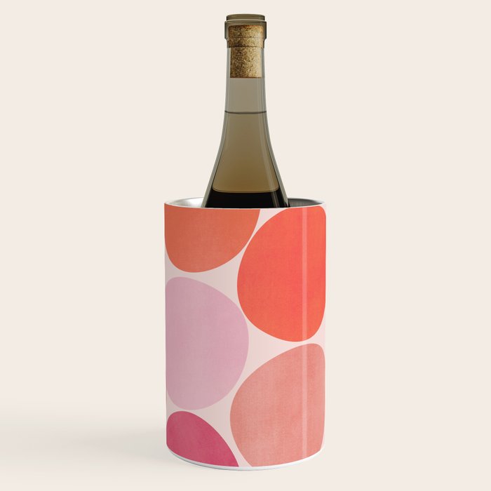 Playful Red and Pink Dots Wine Chiller Gallery Image 3