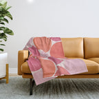 Playful Red and Pink Dots Throw Blanket Gallery Image 1