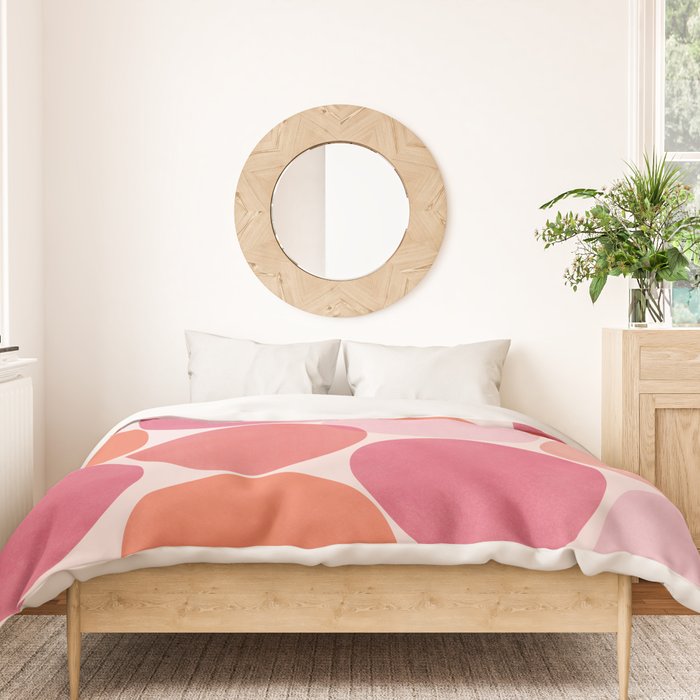 Playful Red and Pink Dots Duvet Cover Gallery Image 3