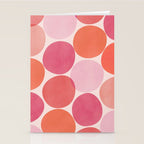 Playful Red and Pink Dots Stationery Card Gallery Image 2