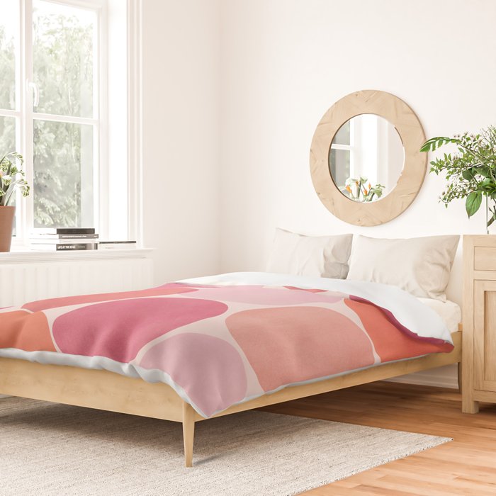 Playful Red and Pink Dots Duvet Cover Gallery Image 2