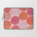 Playful Red and Pink Dots Laptop Sleeve Gallery Image 1